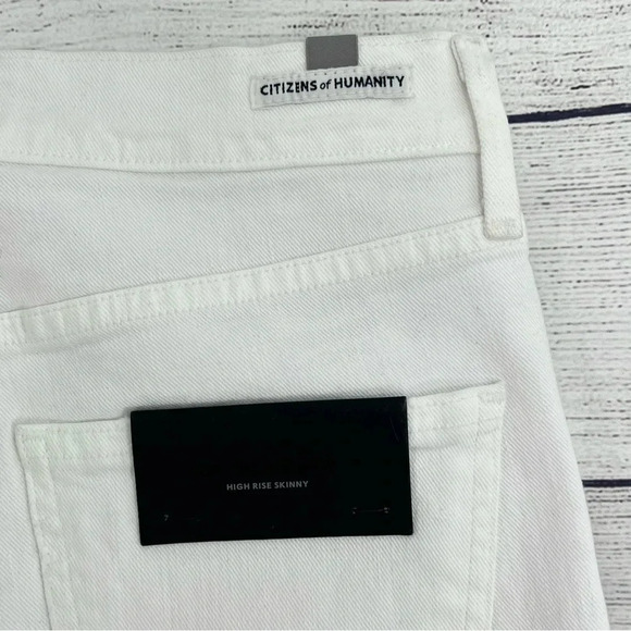 Citizens of Humanity Jeans Rocket High Rise Skinny Crop Distressed Milos 27 NEW - Picture 7 of 13